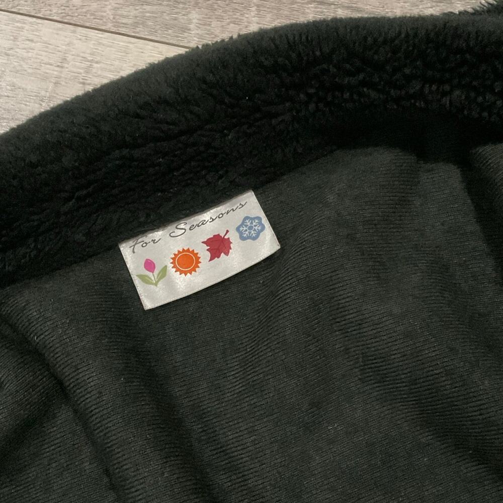 Vintage for seasons plush‎ fleece jacket wolf themed size x large - Picture 10 of 11